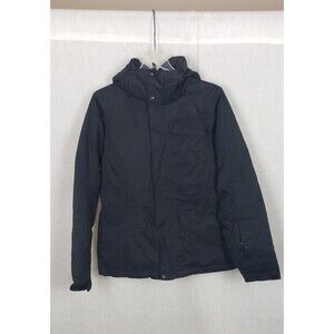 The North Face Womens Winter Coat Insulated Hyvent Jacket M Black Hood Outdoor